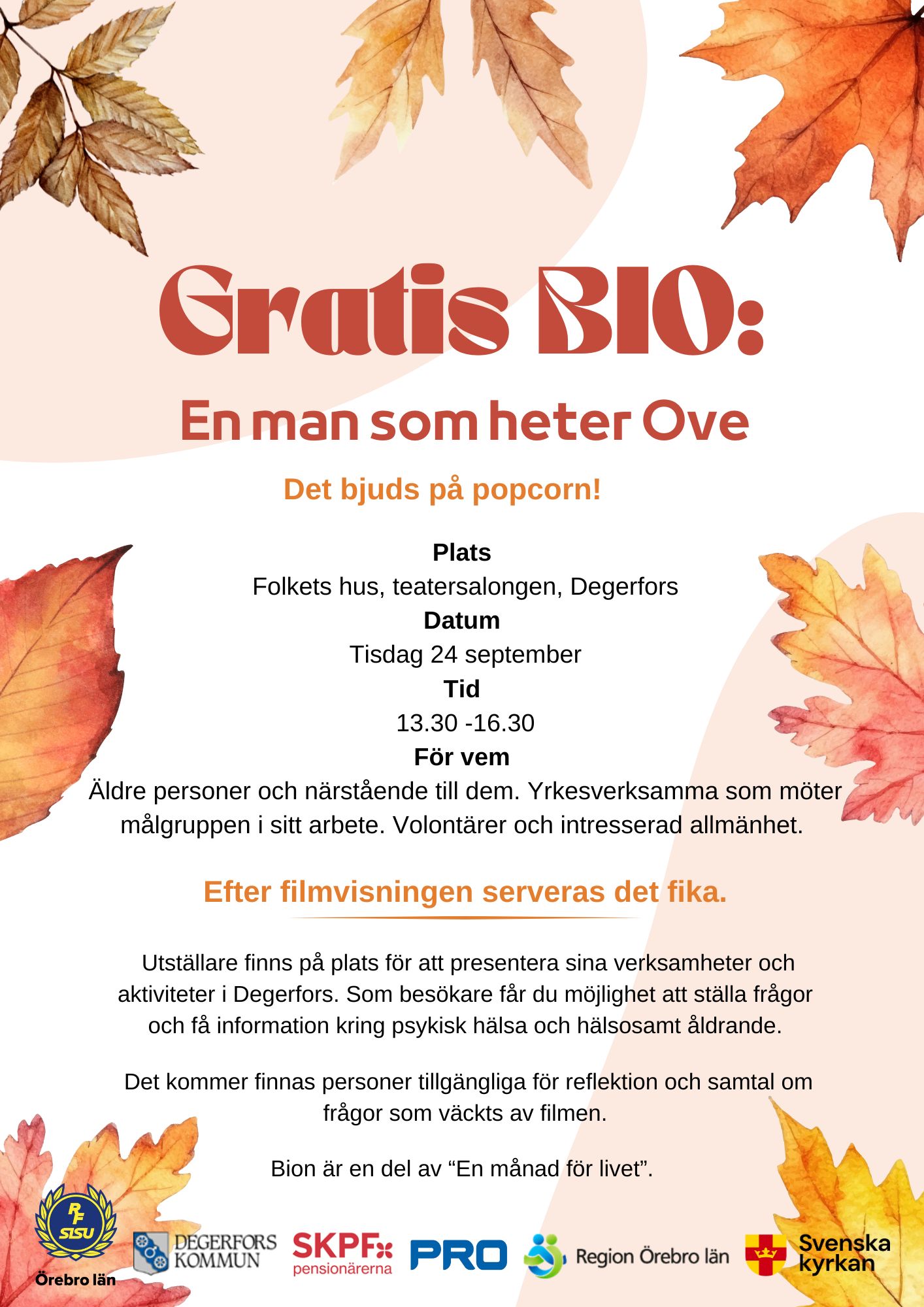 Affisch Bio och mässa