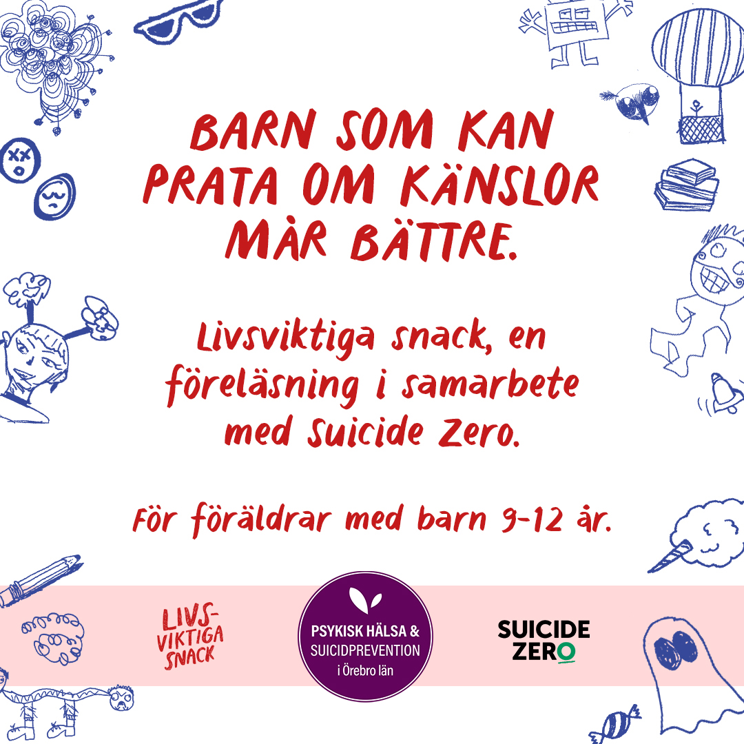 Affisch med inbjudan till Livsviktiga snack
