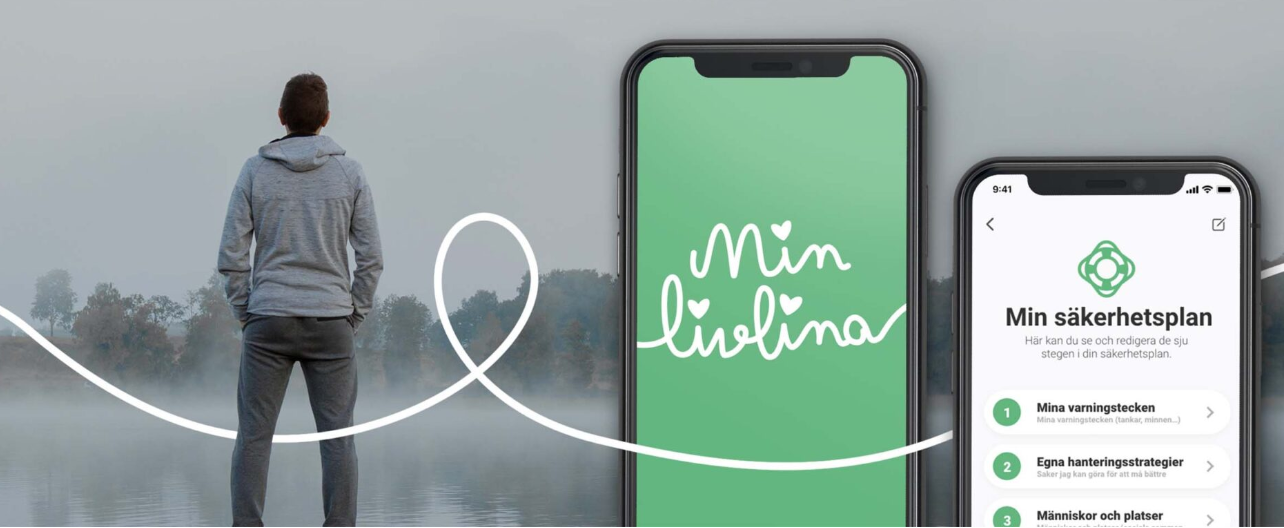 Min livlina - skärmklipp på appen